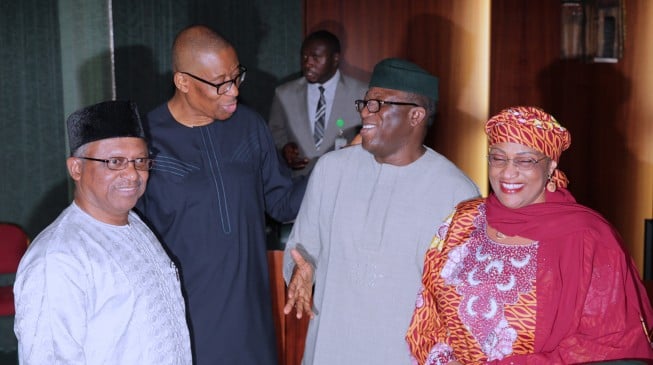 Alhassan gets warm reception as she attends FEC meeting with Buhari