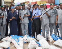 MATTERS ARISING: What happened to previous illegal arms seized by customs?