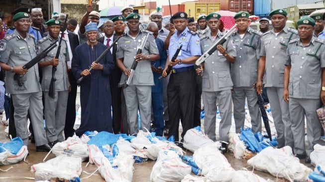 MATTERS ARISING: What happened to previous illegal arms seized by customs?