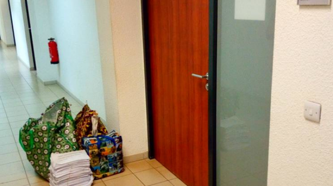 Recall: INEC officials drop documents in front of Melaye’s office