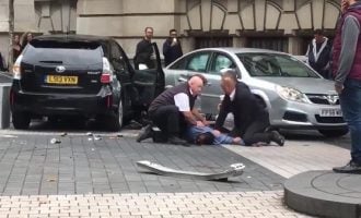 Several injured after car ploughs into pedestrians in London