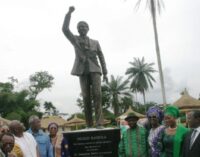 FLASHBACK: How Uduaghan, ex-Delta gov, unveiled a statue of Mandela