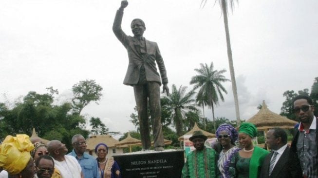 FLASHBACK: How Uduaghan, ex-Delta gov, unveiled a statue of Mandela