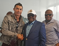 PHOTOS: Wike meets Ronaldo in Spain