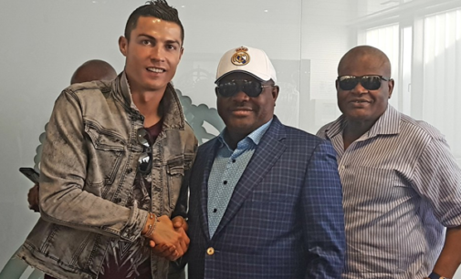 PHOTOS: Wike meets Ronaldo in Spain