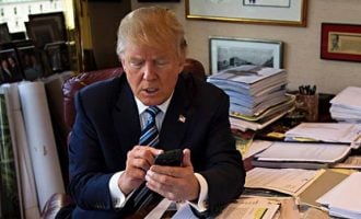 Trump: Sometimes, I tweet from bed