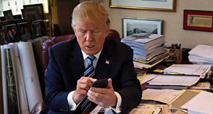 Trump: Sometimes, I tweet from bed