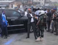 VIDEO: Wike, Amaechi’s security aides face-off in Rivers