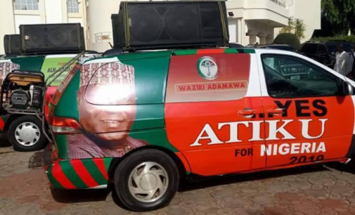 PHOTOS: Atiku’s ‘campaign vehicles’ ready for action