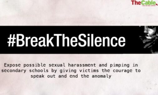 TheCable launches #BreakTheSilence to fight sexual harassment in schools