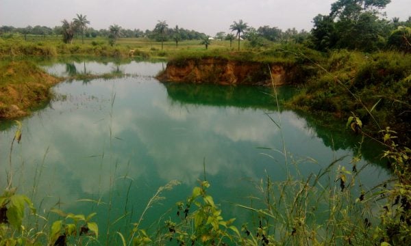 One of the 72 abandoned pits in Ebonyi state... now a death trap