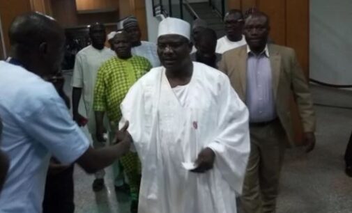Ndume returns from suspension, pays tribute to ‘landlord’ Adeleke
