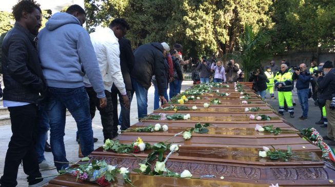 26 migrants who drowned at sea buried in Italy — but ‘no Nigerian official present’