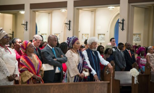 PHOTOS: Soyinka in US church as son weds
