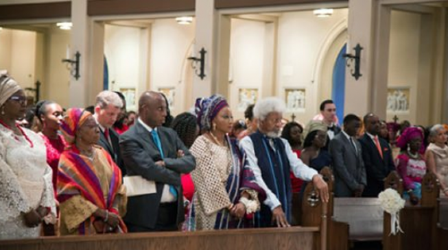 PHOTOS: Soyinka in US church as son weds