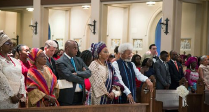 PHOTOS: Soyinka in US church as son weds