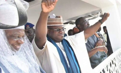 VIDEO: Gov Yahaya Bello in ‘house warming’ victory dance