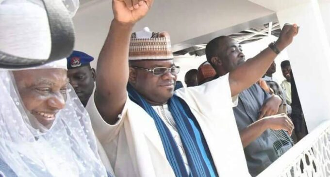 VIDEO: Gov Yahaya Bello in ‘house warming’ victory dance