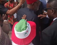 PDP convention: Drama as security operatives bar Olisa Metuh from VIP section