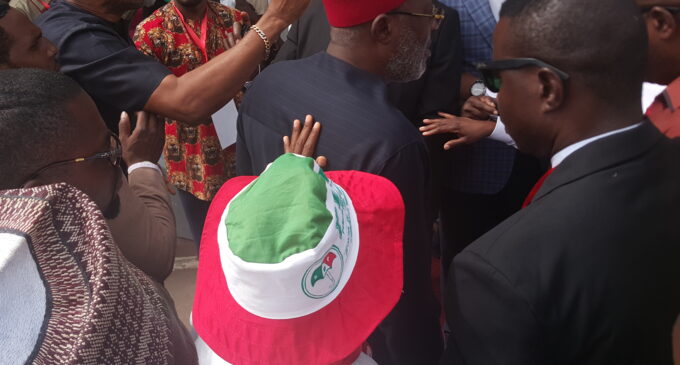 PDP convention: Drama as security operatives bar Olisa Metuh from VIP section
