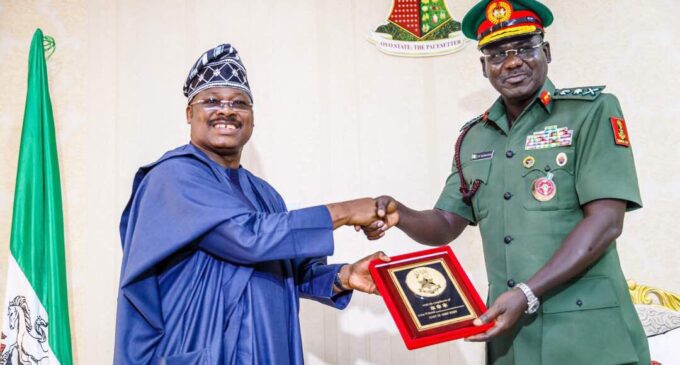 Oyo partners army to sustain peace