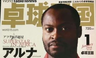 World table tennis magazine calls Quadri ‘superstar of Africa’