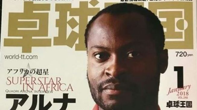 World table tennis magazine calls Quadri ‘superstar of Africa’