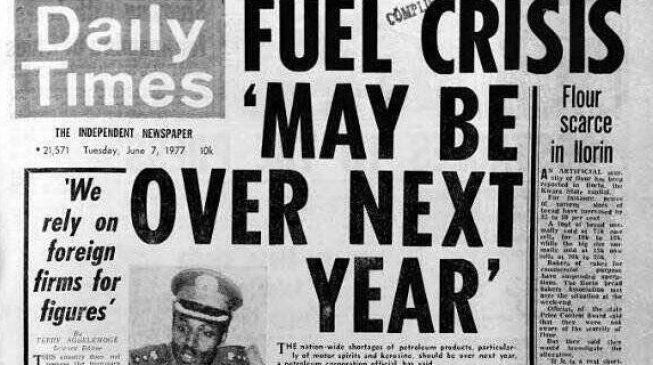 TRENDING: In 1977, NNPC said fuel crisis ‘may end next year’ — and Buhari was petroleum minister