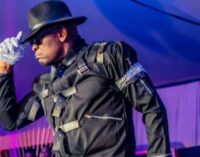 EXTRA: Tony Elumelu ‘turns’ Michael Jackson at office Christmas party