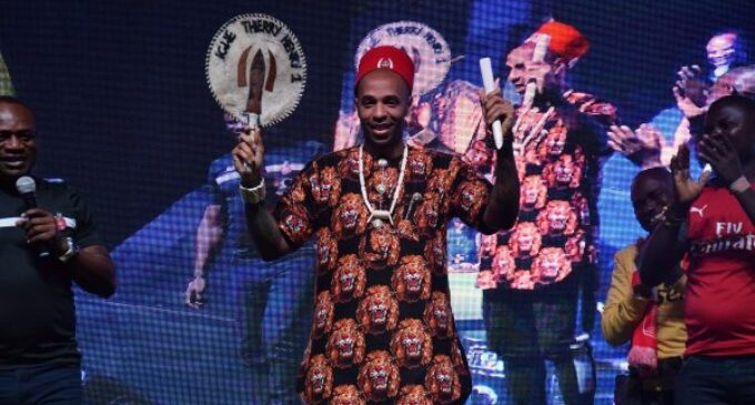 VIDEO: The moment Thierry Henry was crowned Igwe of football