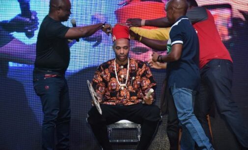 PHOTOS: Thierry Henry visits Lagos, crowned ‘Igwe of football’