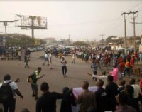 Governor stoned during violent protest in Benue