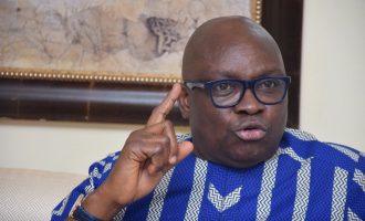 ‘TI has placed a question mark on your integrity’ – Fayose blasts Buhari despite Aso Rock handshake