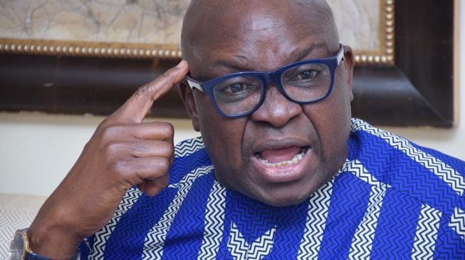 Fayose breaks silence on Ekiti poll, asks Buhari to bury his head in shame