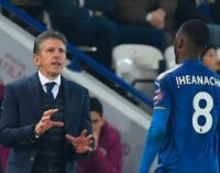 Iheanacho needs to improve, says Leicester coach
