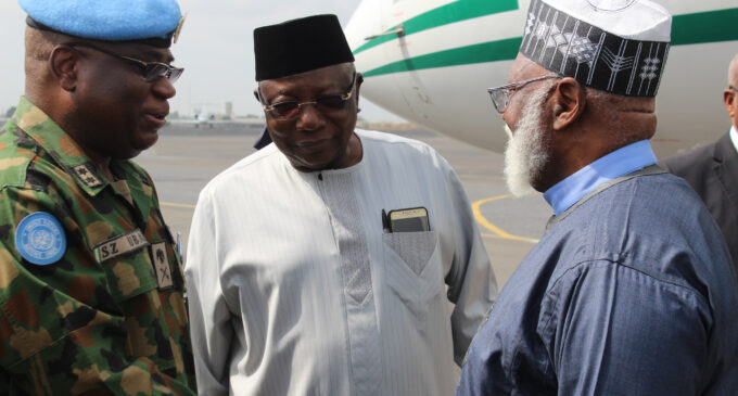 Obasanjo, Abdulsalami in Liberia as Weah takes oath of office