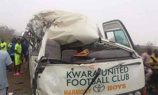 Kwara United players injured in auto crash on Lagos-Ibadan expressway