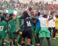 PHOTOS: Ecstasy as Falconets seal World Cup place in spectacular style