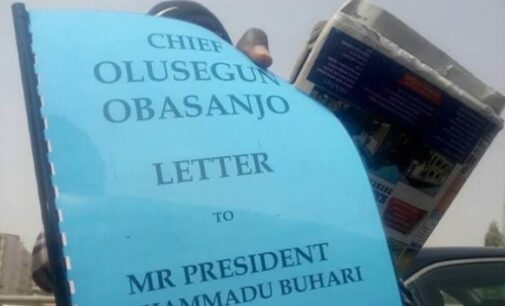 PHOTOS: Obasanjo’s ‘letter bomb’ on sale in Abuja