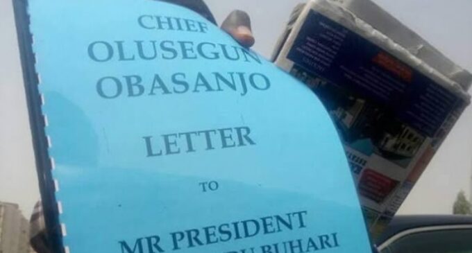 PHOTOS: Obasanjo’s ‘letter bomb’ on sale in Abuja