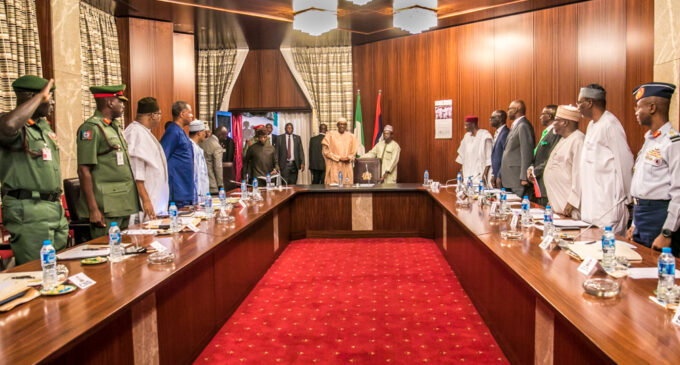 Service chiefs refuse to speak after 2-hour meeting with Buhari
