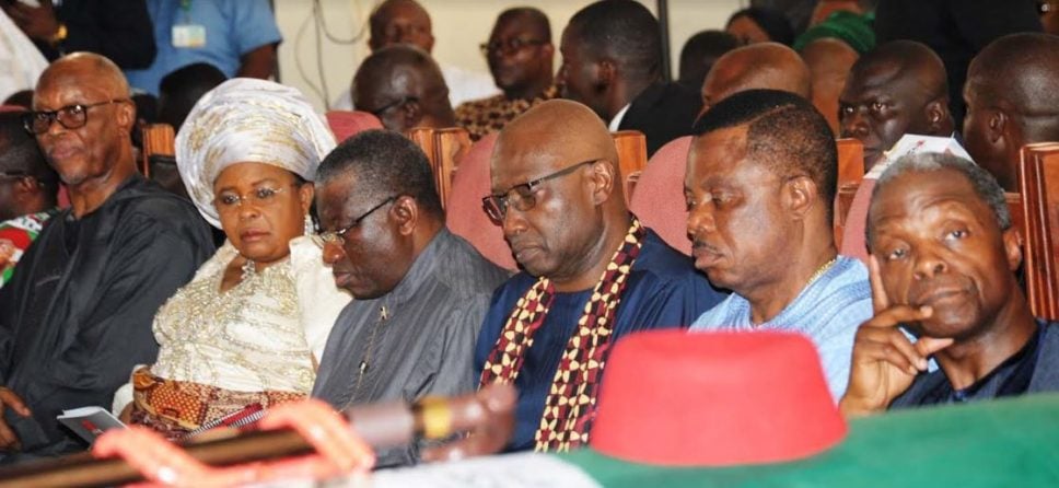 Osinbajo, Jonathan attend Ekweme’s burial