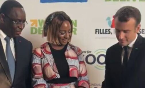 WATCH: France, Senegal presidents learn turntable tricks from DJ Cuppy