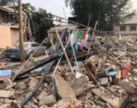 VIDEO: The demolished factional APC head office in Kaduna