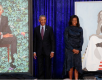 VIDEO: Obama unveils presidential portrait painted by Nigerian