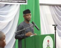 State police is the way to go, says Osinbajo