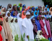 PHOTOS: Buhari hosts Dapchi schoolgirls at Aso Rock