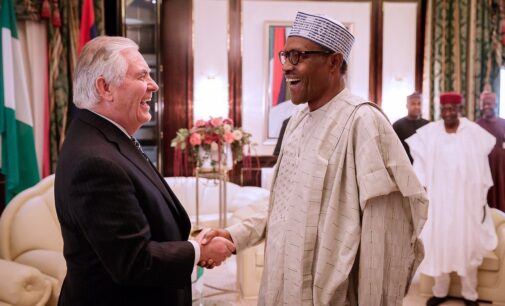 Buhari receives US secretary of state at Aso Rock