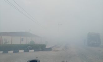 PHOTOS: Fire still burning at Ojota dumpsite — after six days