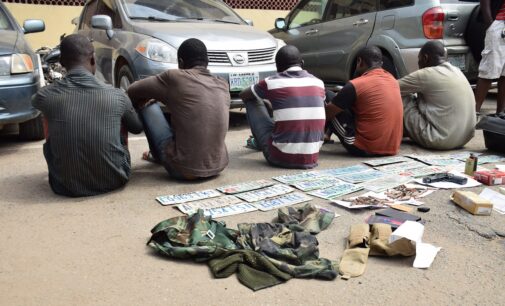 Police parade ‘members of car snatching syndicate’ in Lagos